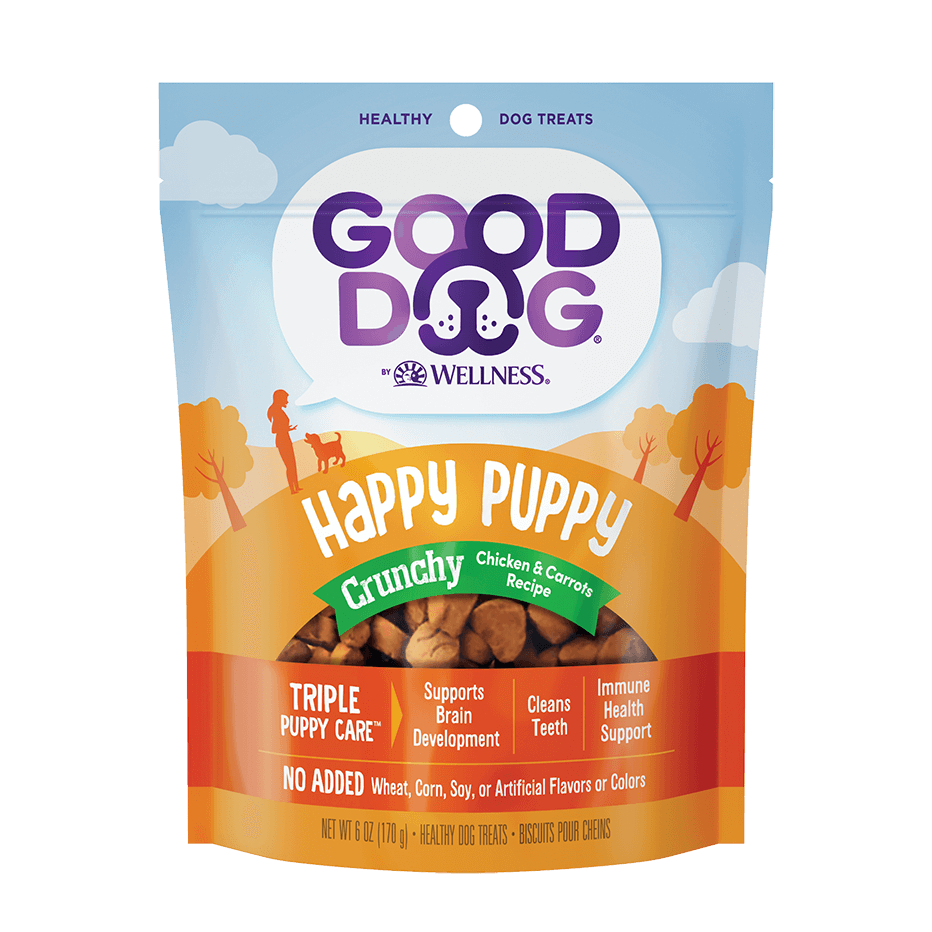 Happy Puppy Treats Chicken & Carrots Recipe package front