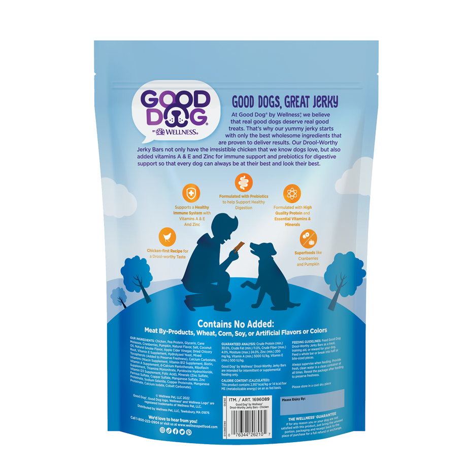 Good Dog Jerky product package back